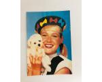 Foto Antiga - Xuxa com Cachorrinho Branco